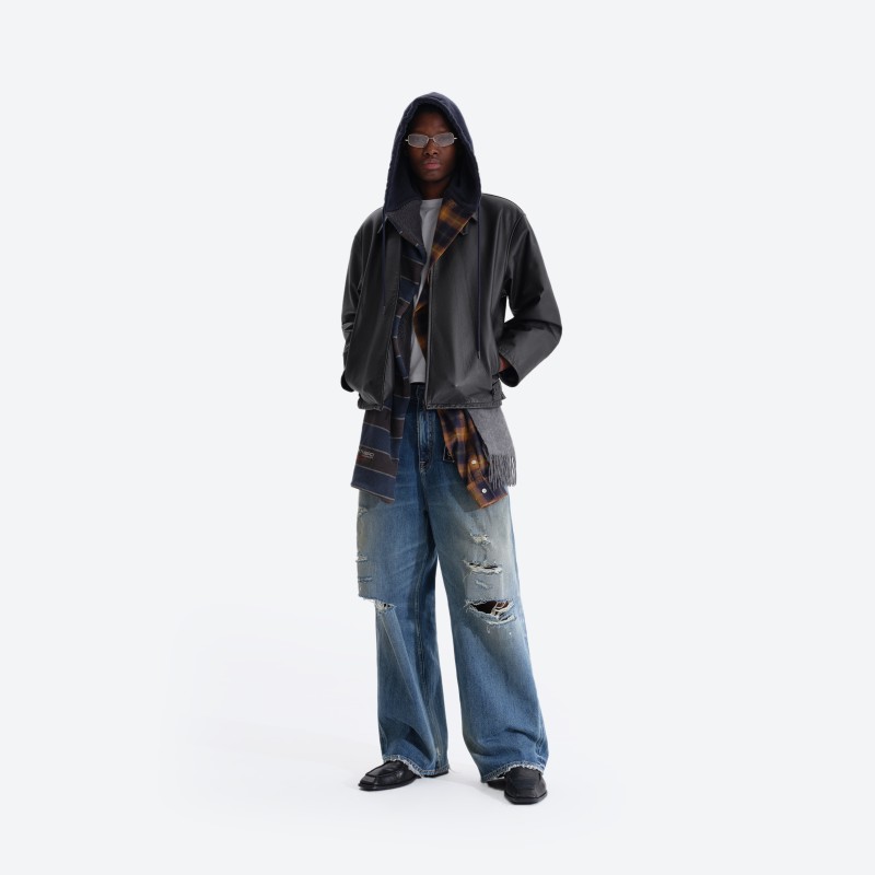Distressed Baggy Denim Jeans